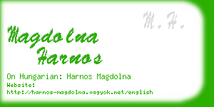 magdolna harnos business card